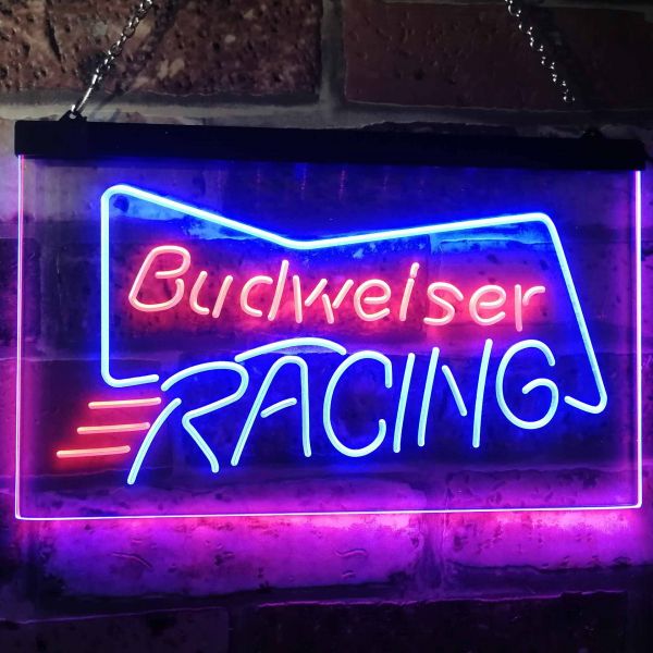 Budweiser Racing Neon-Like LED Sign